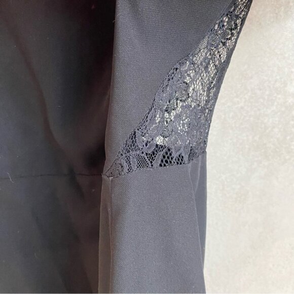 Sandro Black Dress With Lace Detail on Back, Size 2 - Picture 4 of 9